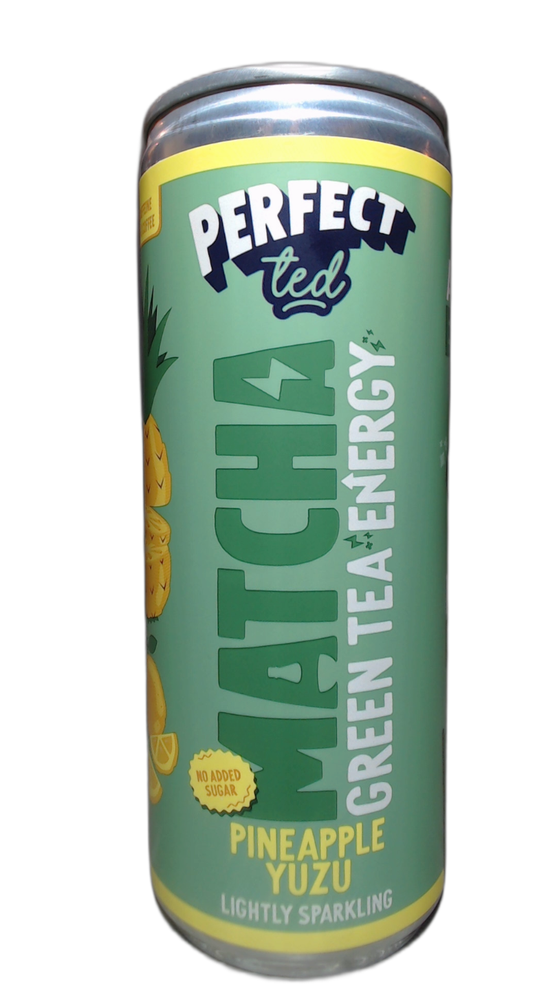 Perfect ted Matcha Pineapple Yuzu (Label)